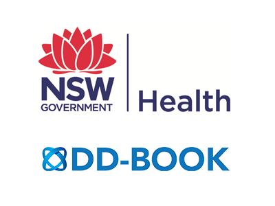 NSW Health and DD-Book logos